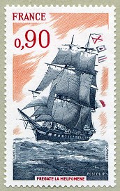 Image du timbre Frégate «La Melpomène»
