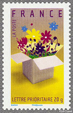 Image du timbre Boîte à fleurs