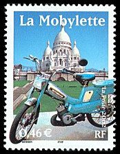 Image du timbre La mobylette