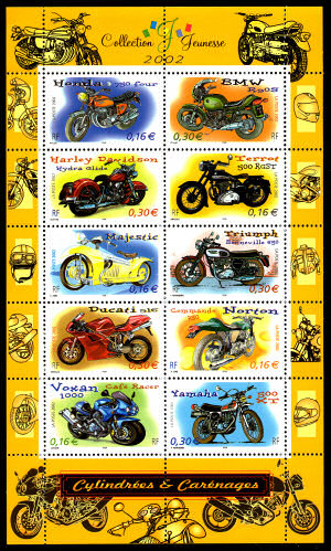 Image du timbre Cylindrées et carénages