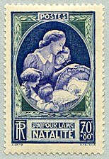 Image du timbre Pour la natalité