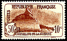 Image du timbre Le Lion de Belfort 50c+10c