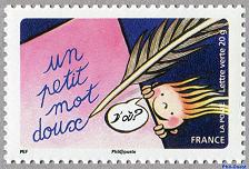 Image du timbre Un petit mot doux - Timbre du souvenir philatélique