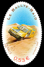 Image du timbre Le rallye-raid