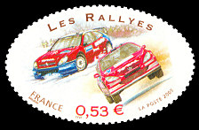 Image du timbre Les rallyes