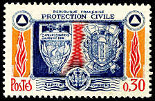 Image du timbre Protection CivileSapeurs pompiers