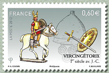 Image du timbre Vercingétorix 1er siècle avant J.C.