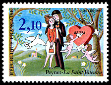 Image du timbre Peynet - La Saint Valentin