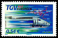 Image du timbre TGV Est Européen