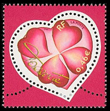 Image du timbre Le cœur de Torrente avec trèfle à 4 feuilles