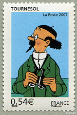 Image du timbre Le professeur Tournesol