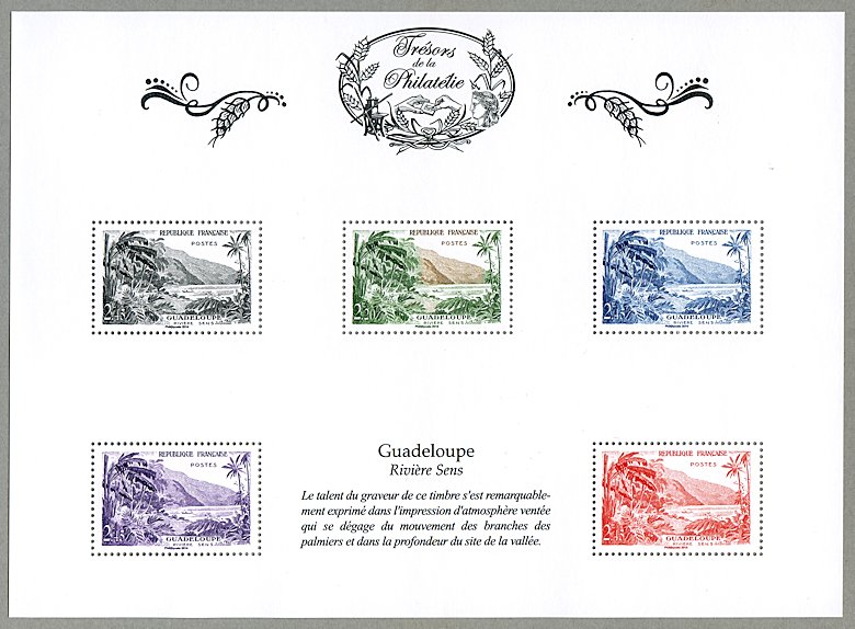 Image du timbre Feuille 10 - Guadeloupe - Rivière Sens