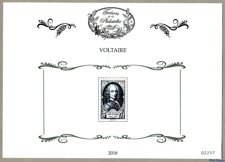 Image du timbre Feuille 1 - Voltaire