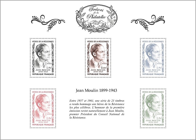 Image du timbre Jean Moulin 1899-1943