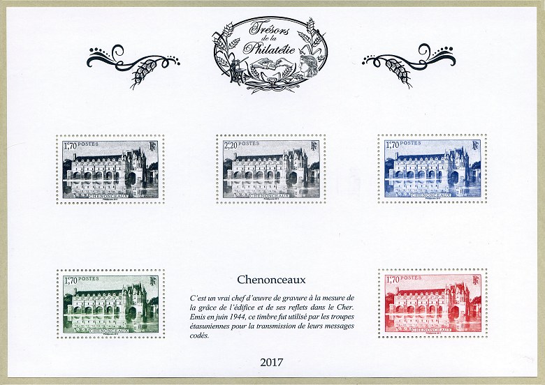 Image du timbre Feuille 3 - Chenonceaux