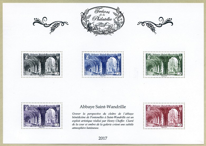 Image du timbre Feuille 4 - Abbaye de Saint-Wandrille