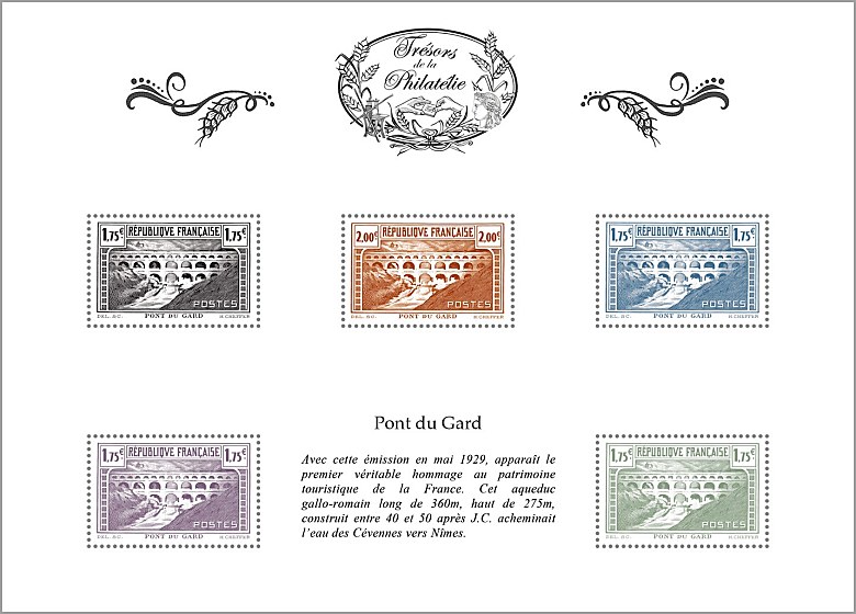 Image du timbre Pont du Gard