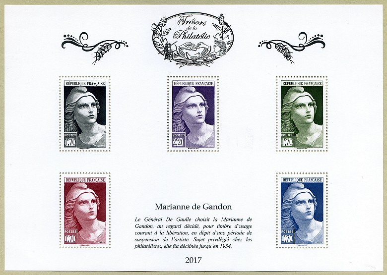 Image du timbre Feuille 8 - Marianne de Gandon