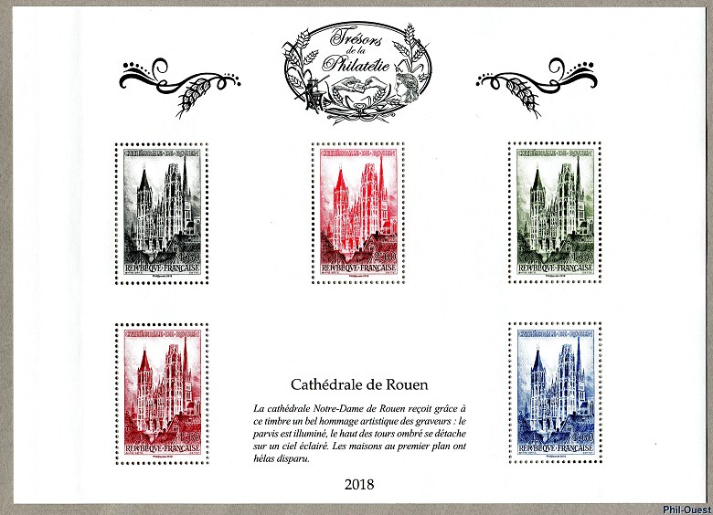 Image du timbre Feuille 9 - Cathédrale de Rouen