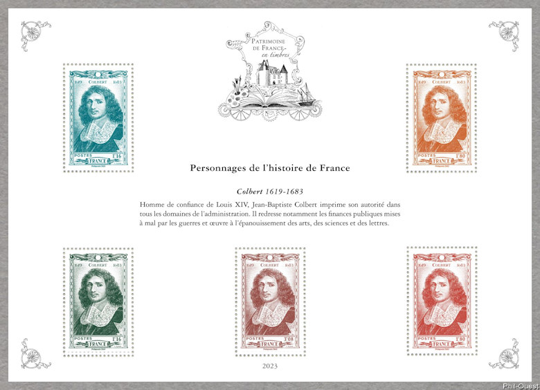 Image du timbre Personnages de l'Histoire de France - Colbert 1619-1683