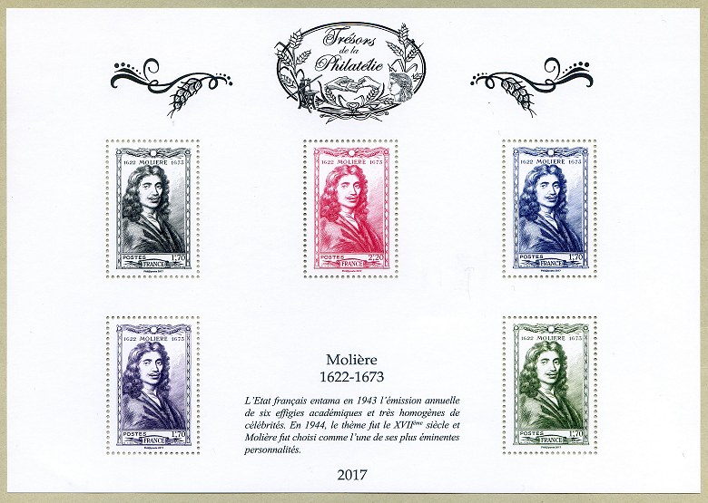 Image du timbre Feuille 10 - Molière 1622-1673