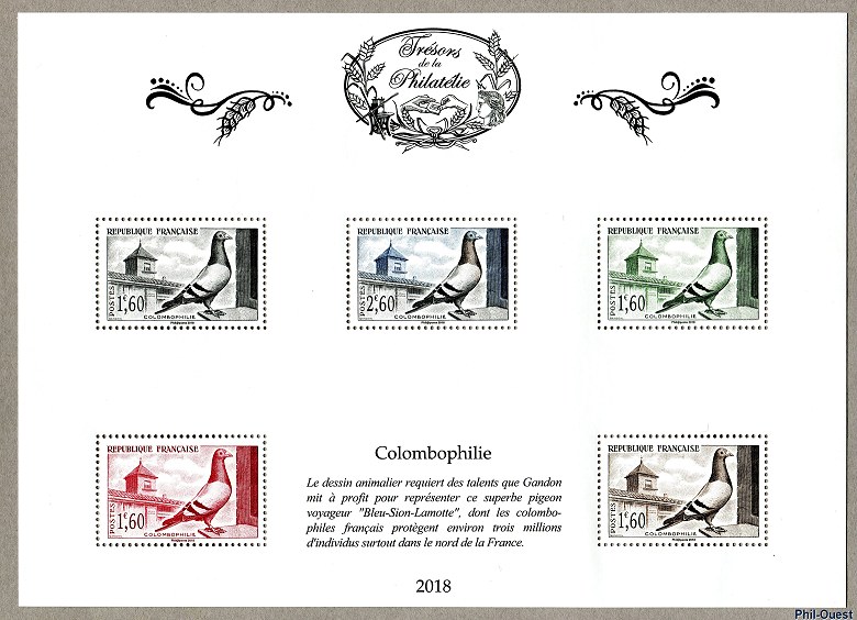 Image du timbre Feuille 11 - Colombophilie