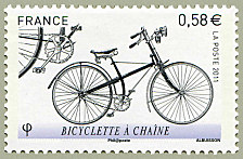 Image du timbre Bicyclette à chaîne