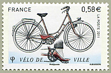 Image du timbre Le vélo de ville