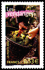 Image du timbre Les vendanges