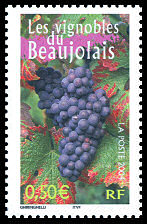 Image du timbre Le vignoble du Beaujolais