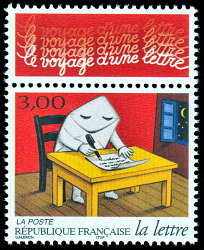 Image du timbre 1 - Rédaction de la lettre