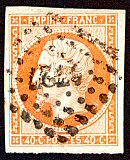 Image du timbre Napoléon III 40 c orange