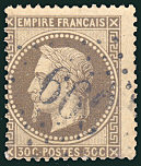 Image du timbre Napoléon III 30 c brun