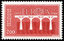 Image du timbre 25èmeanniversaire de la C.E.P.T. - 2F