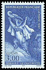 Image du timbre Perrault «Le chat botté»