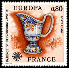 Image du timbre Faïence de Strasbourg XVIIIe siècle