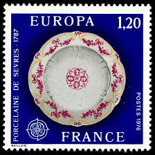 Image du timbre EUROPA C.E.P.T.Porcelaine de Sèvres 1787