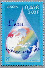 Image du timbre L'eau , richesse naturelle