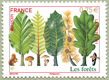 Image du timbre Les forêts