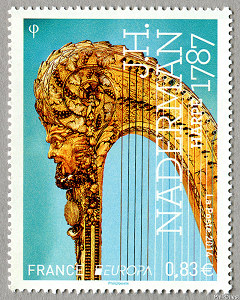 Image du timbre J.H. NADERMAN - Harpe 1787