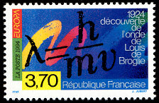 Image du timbre 1924 découverte de l'onde de Louis de Broglie
