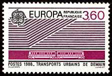 Image du timbre Transports urbains de demain