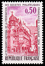 Image du timbre Colmar-47ème congrès de la Fédération des sociétés philatéliques françaises