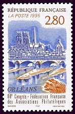 Image du timbre Orléans-68ème Congrès de la Fédération Française des Associations Philatéliques