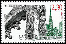 Image du timbre Villefranche-sur-Saône63 ème congrès de la Fédération des Sociétés Philatéliques Françaises