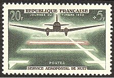 Image du timbre Journée du timbre 195920ème anniversaire du service aéropostal de nuit