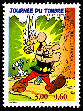 Image du timbre Journée du timbre 1999Astérix avec surtaxe Croix-Rouge