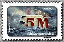 Image du timbre Inondation