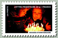 Image du timbre Les bougies d'anniversaire