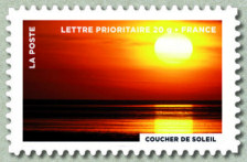 Image du timbre Le coucher du soleil